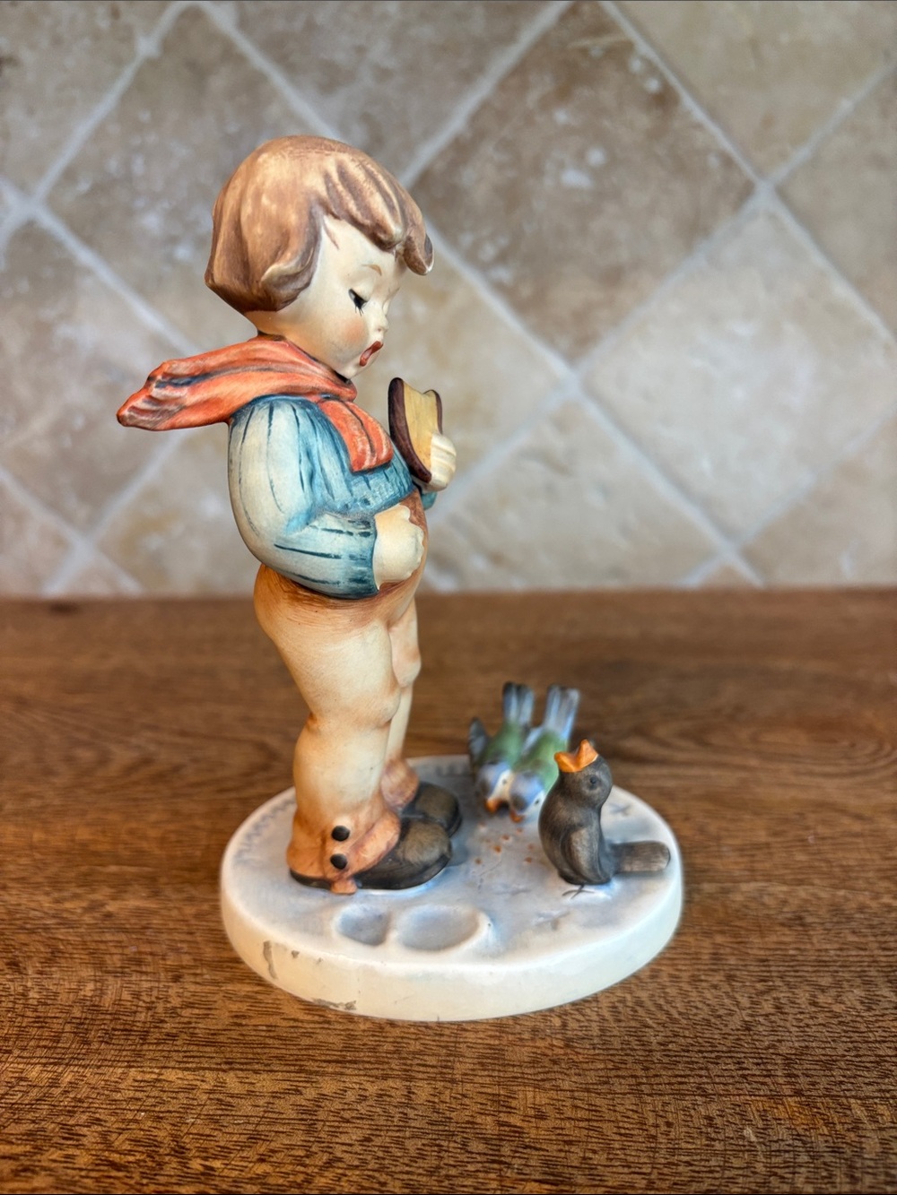 Vintage M.I. Hummel Goebel "Bird Watcher" figurine (#300),  1956